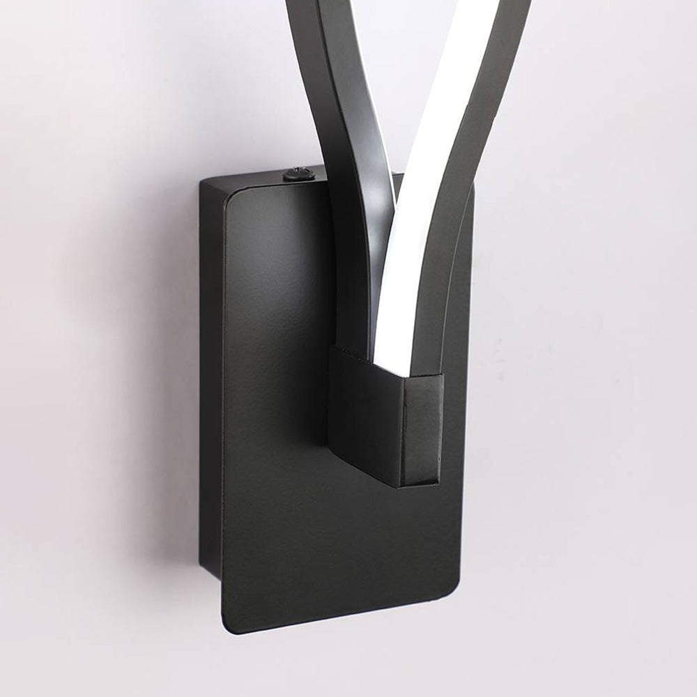Arisha Wave | Modern Wall Lamp with Sleek Black & White Design | Perfect for Bedrooms and Living Rooms 8
