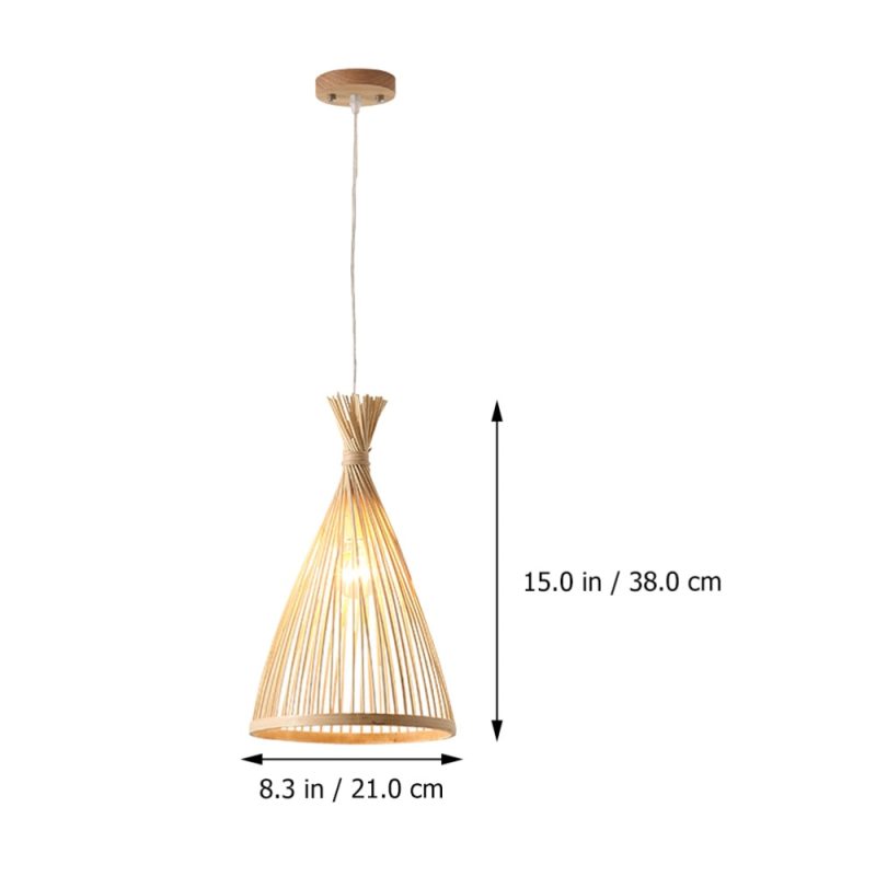 Arisha | Modern Rattan Pendant Light with Hand-Woven Design | Eco-Friendly Bamboo for Warm Ambiance 5