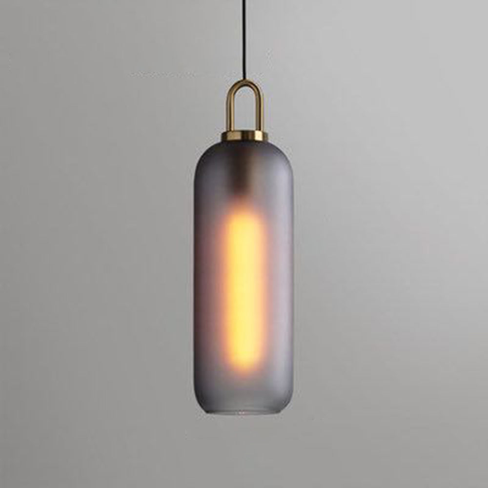 Elegant Glass Pendant Light | Stylish Cylinder Design with Adjustable Height | Perfect for Kitchen and Modern Spaces 9