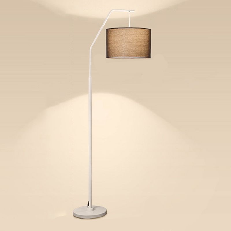 Eryn | Modern Floor Lamp with Soft Fabric Shade & Metal Base | Elegant Lighting for Living Room 11