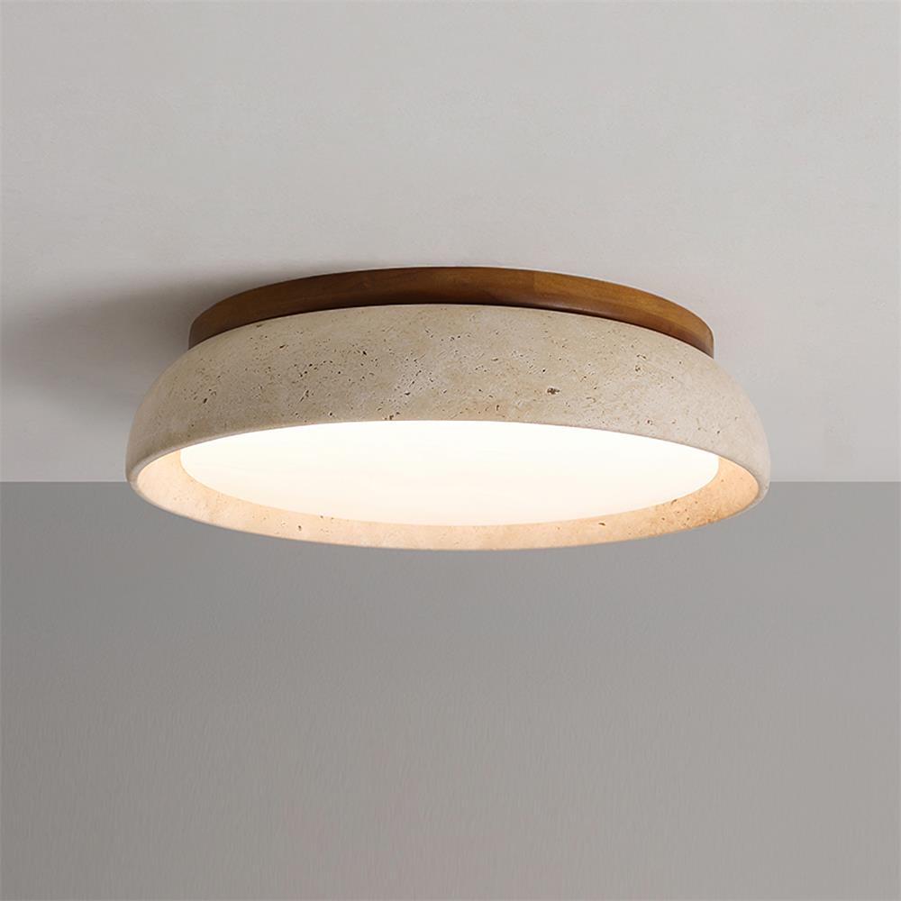 Kloris | Ceiling Light with Natural Travertine Design | Elegant Illumination for Modern Spaces 11