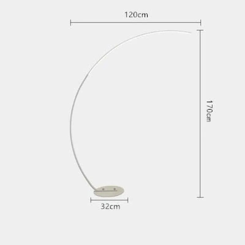 Mira | Modern Arc LED Floor Lamp with Adjustable Design | Elegant Lighting for Living Spaces 8