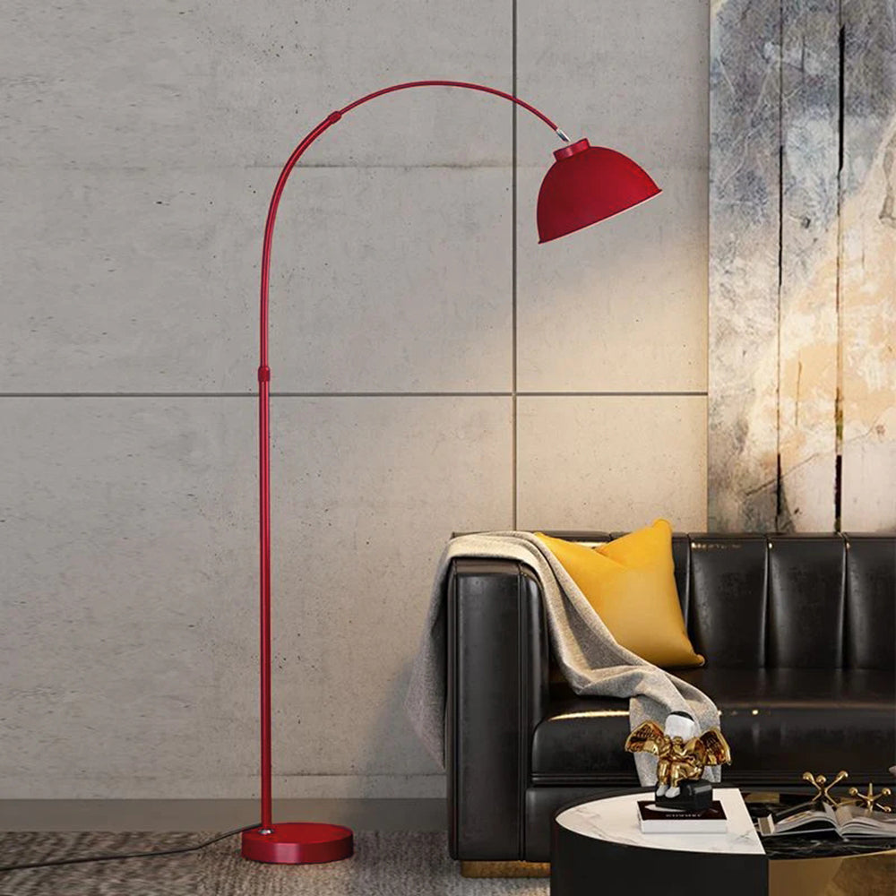 Modern Arc Floor Lamp with Curved Metal Shade | Stylish Black Standing Lamp for Elegant Home Decor 4