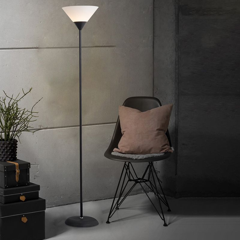 Modern Floor Lamp | Black Standing Lamp with Eco-Friendly Shade | Stylish Lighting for Living Room and Bedroom 8