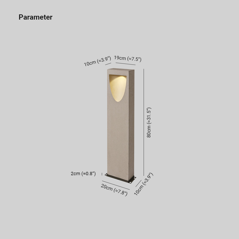 Modern Outdoor Path Light | Unique Stone Design with Durable Metal | Elegant Pathway Lights for Garden Illumination 6