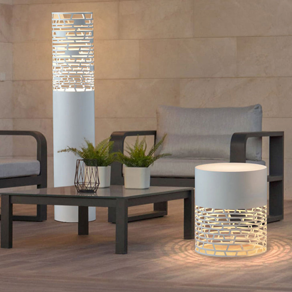 Ray Collection | Outdoor Path Light with Cylindrical Design | Durable Metal & Acrylic for Elegant Illumination 4