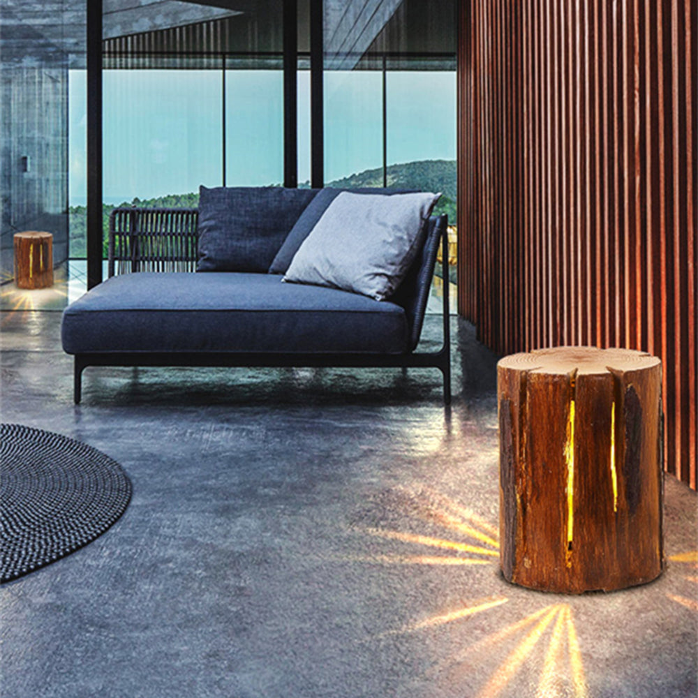 Ray | Outdoor Lamp with Rustic Wood Design & Soft Glow Illumination | Elegant Lighting for Serene Outdoor Spaces 8
