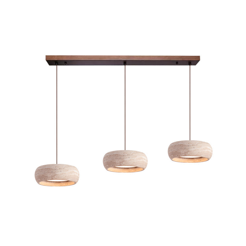 Tova | Pendant Light with Natural Travertine Design & Adjustable Height | Warm Ambient Glow for Dining and Entryways 10