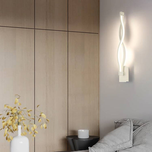 Arisha Wave | Modern Wall Lamp with Sleek Black & White Design | Perfect for Bedrooms and Living Rooms 0