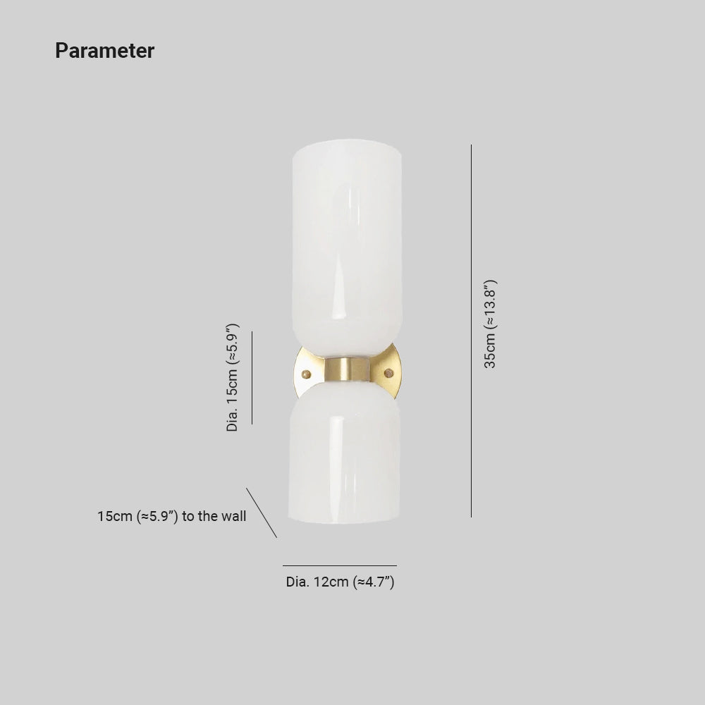 Arisha | Double-Head Wall Lamp with Metal & Glass Design | Stylish Lighting for Bedrooms and Living Rooms 2