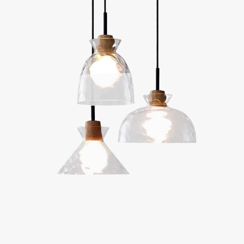 Arisha | Geometric Glass Pendant Light with Adjustable Height | Elegant Illumination for Dining and Living Spaces 1