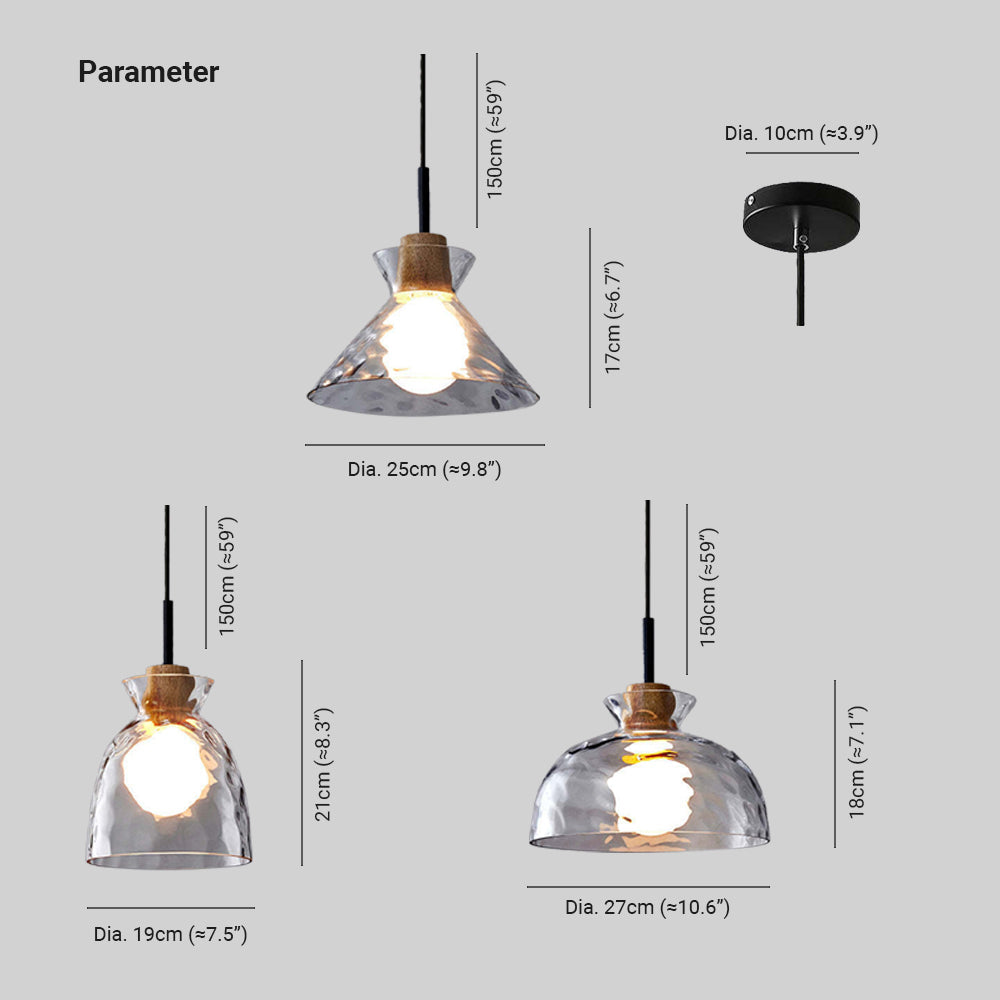 Arisha | Geometric Glass Pendant Light with Adjustable Height | Elegant Illumination for Dining and Living Spaces 4