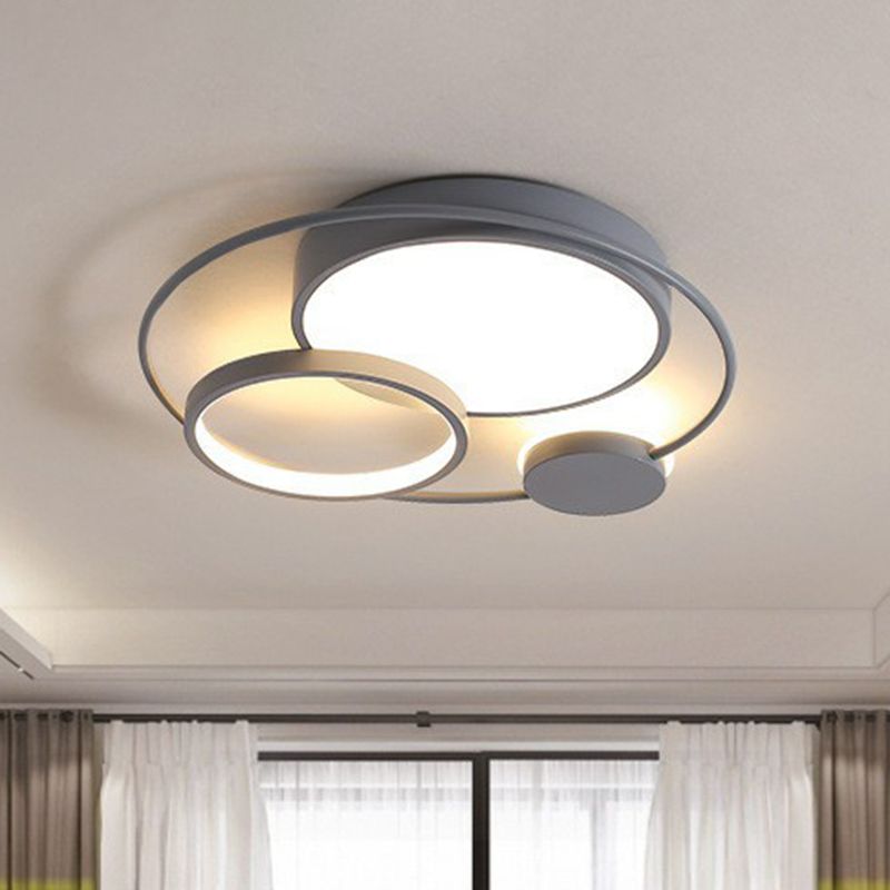 Arisha | Modern Circular LED Flush Mount Ceiling Light with Dimming Feature | Elegant Design for Cozy Spaces 1