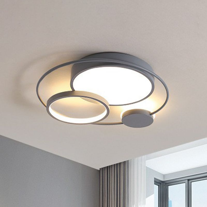 Arisha | Modern Circular LED Flush Mount Ceiling Light with Dimming Feature | Elegant Design for Cozy Spaces 2