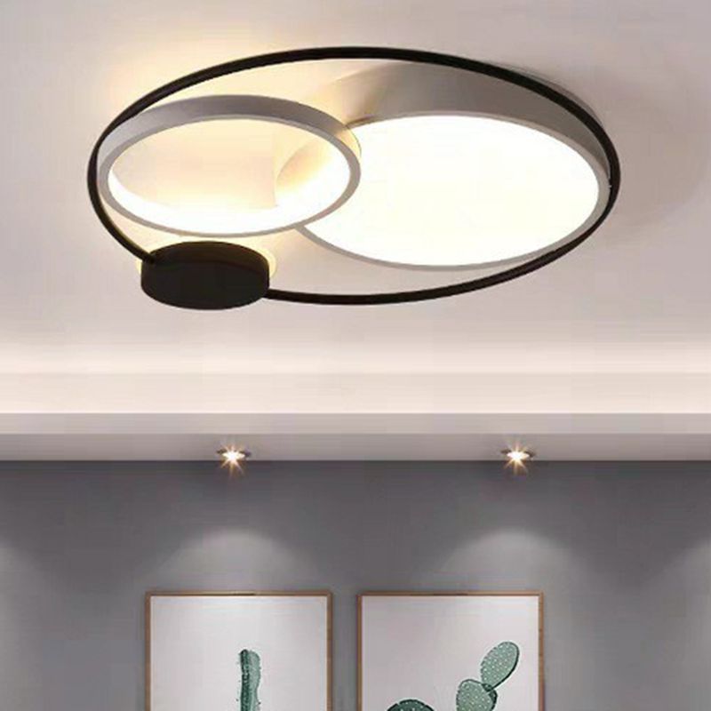 Arisha | Modern Circular LED Flush Mount Ceiling Light with Dimming Feature | Elegant Design for Cozy Spaces 3