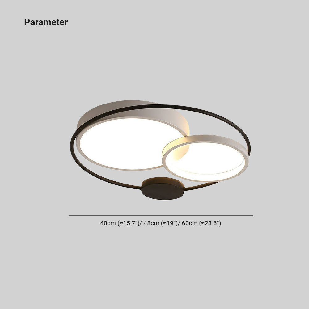 Arisha | Modern Circular LED Flush Mount Ceiling Light with Dimming Feature | Elegant Design for Cozy Spaces 4