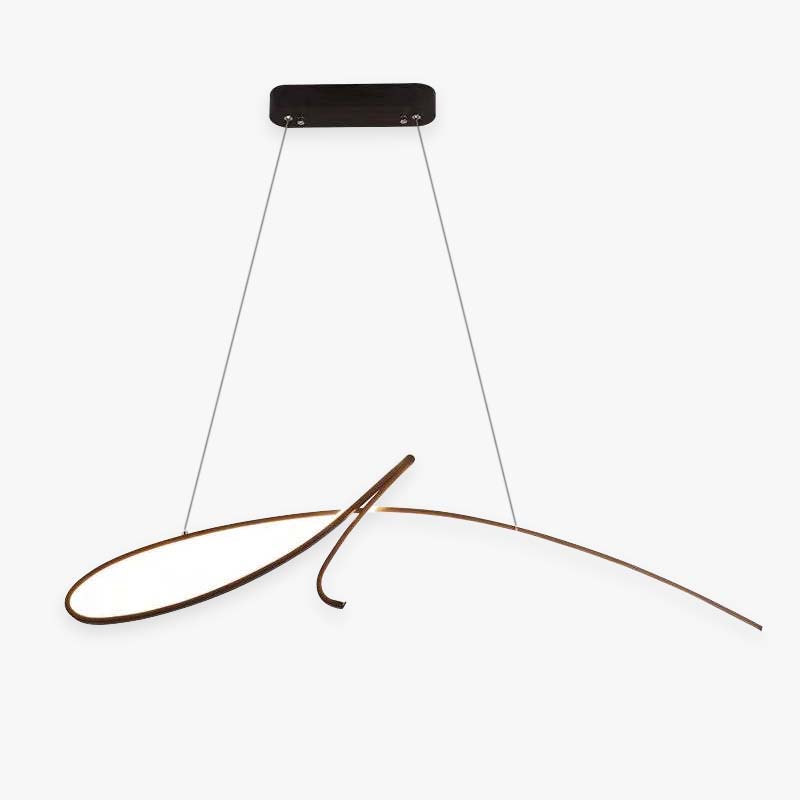 Arisha | Modern Metal Pendant Light with Irregular Curved Design | Elegant Black and Gold Finish for Stylish Ambiance 1