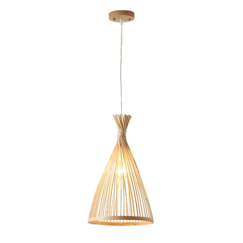 Arisha | Modern Rattan Pendant Light with Hand-Woven Design | Eco-Friendly Bamboo for Warm Ambiance 0