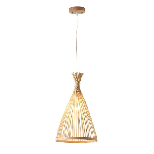 Arisha | Modern Rattan Pendant Light with Hand-Woven Design | Eco-Friendly Bamboo for Warm Ambiance 0