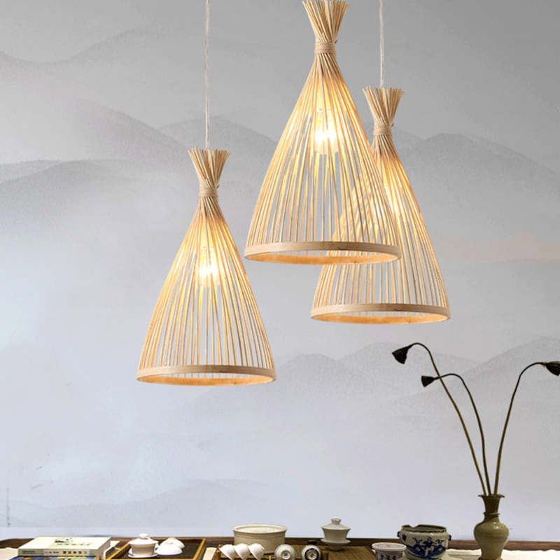Arisha | Modern Rattan Pendant Light with Hand-Woven Design | Eco-Friendly Bamboo for Warm Ambiance 1