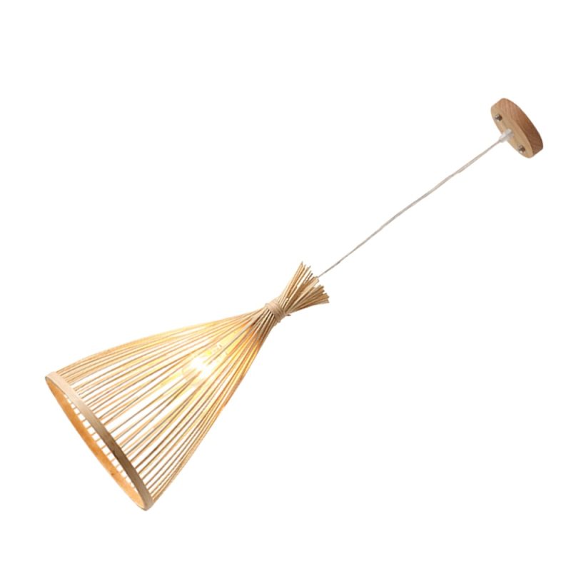 Arisha | Modern Rattan Pendant Light with Hand-Woven Design | Eco-Friendly Bamboo for Warm Ambiance 4