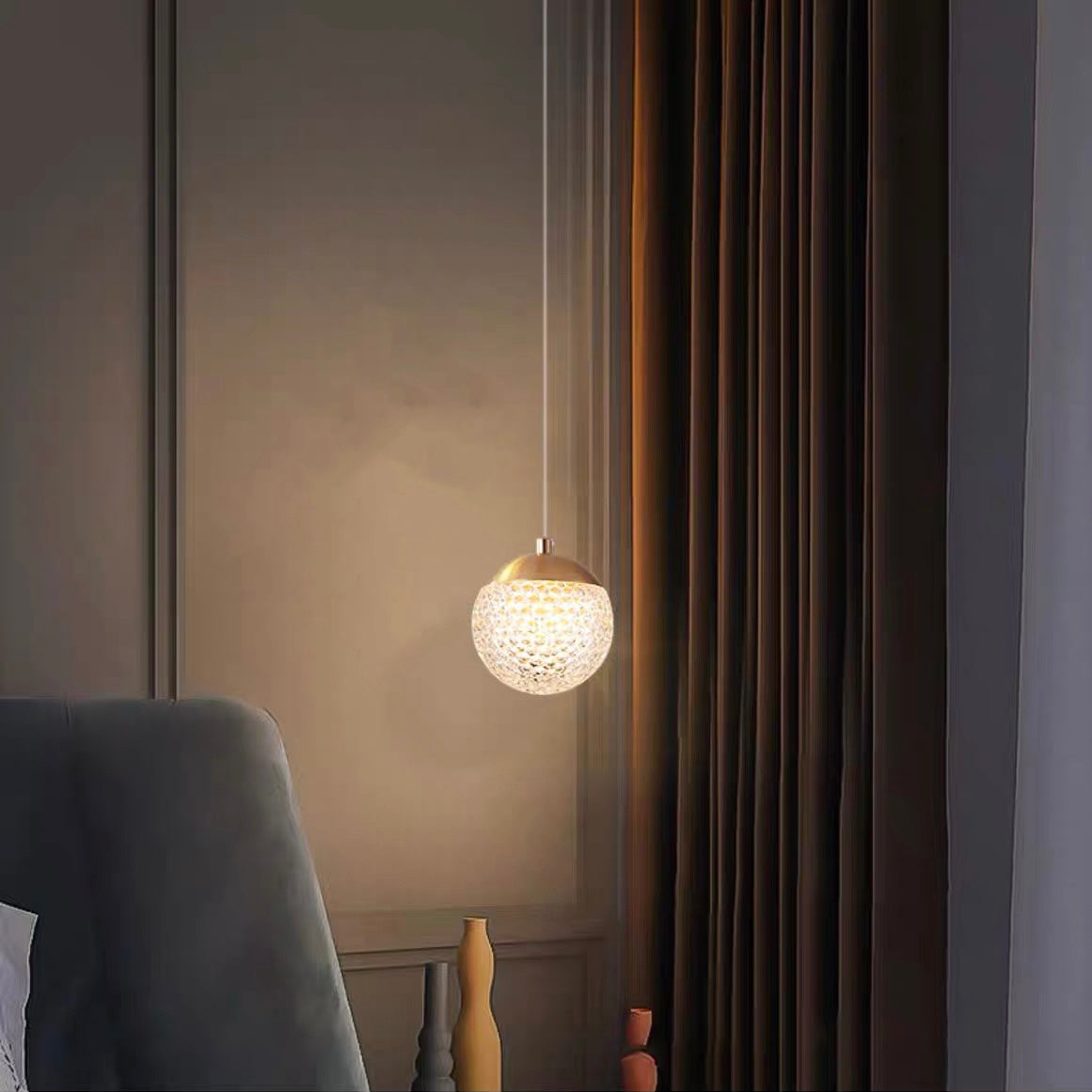 Art Deco | Modern Gold Chandelier Light with Honeycomb Design | Elegant Illumination for Luxurious Spaces 0