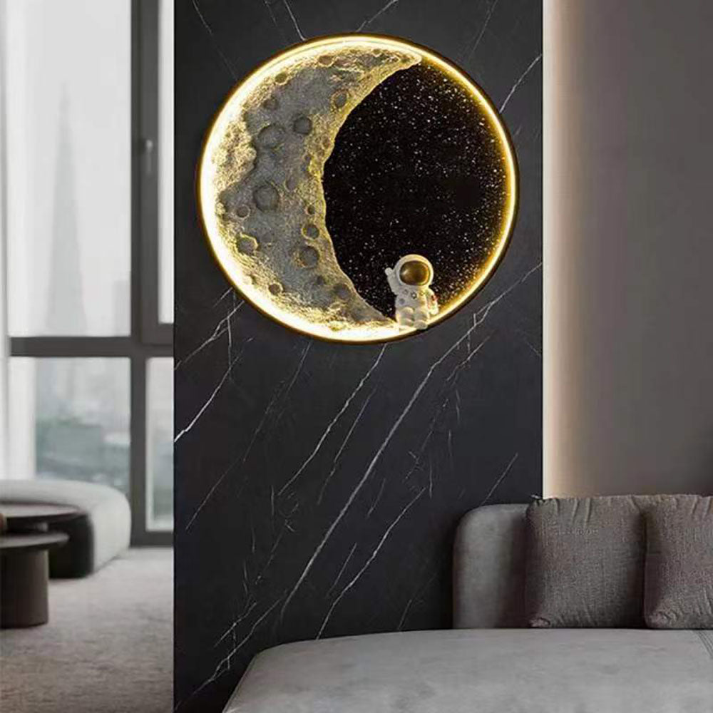 Astronaut Wall Lamp | Unique Metal Sconce Light with Elegant Black Accent | Modern Wall Lights Indoor for Timeless Decor 2