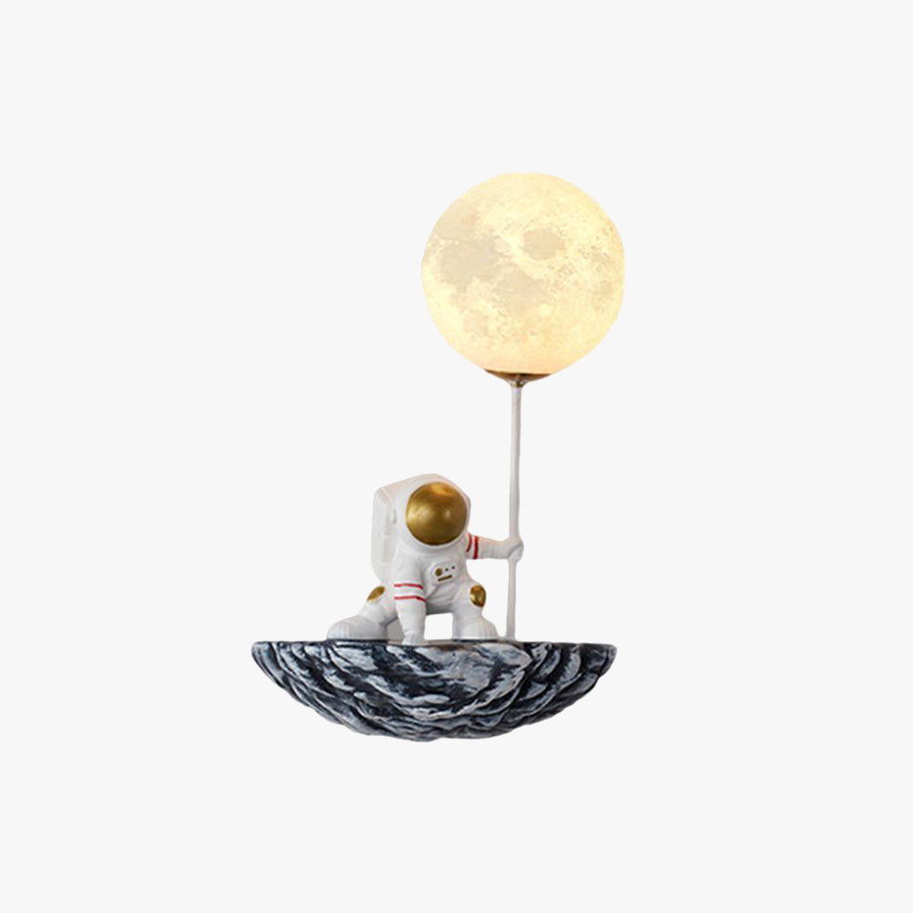 Astronaut Wall Lamp | Unique Metal & Glass Sconce Light with Artistic Design | Decorative Wall Lighting for Creative Home Spaces 1