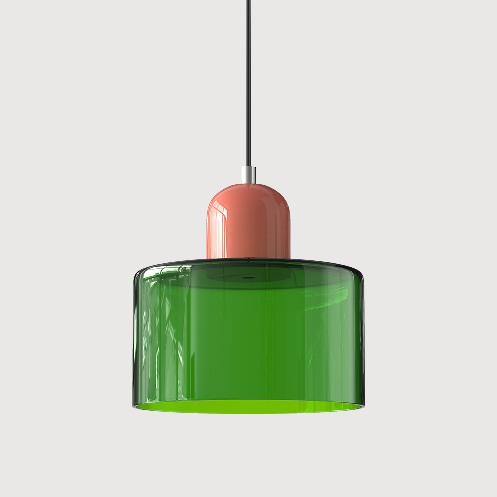 Bauhaus Collection | Glass Pendant Light with Adjustable Length | Modern Kitchen Pendant Lighting for Stylish Home Decor 9
