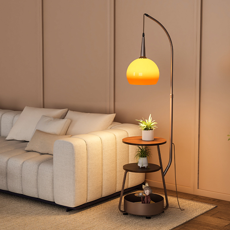 Bauhaus Inspired | Bedside Lamp Table with Integrated LED Light | Modern Minimalist Design for Cozy Bedroom Ambiance 4