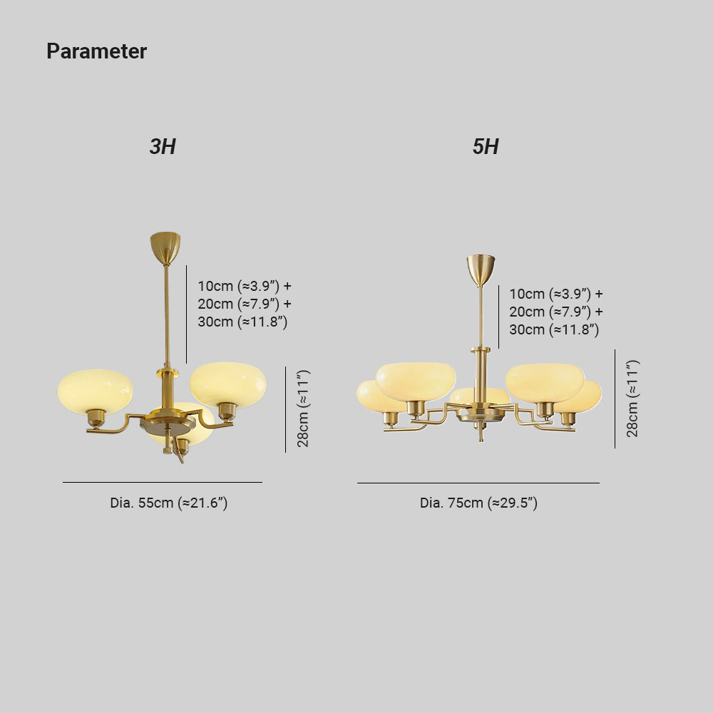 Candy Collection | Modern Chandelier Light with Unique Glass Design | Elegant Fixture for Dining Room 2