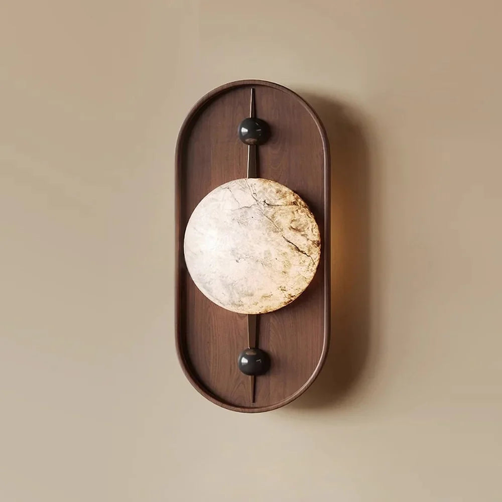 Driftwood Collection | Alabaster Wall Lamp with Unique Patterns | Elegant Wall Lighting for Bedrooms and Dining Rooms 3