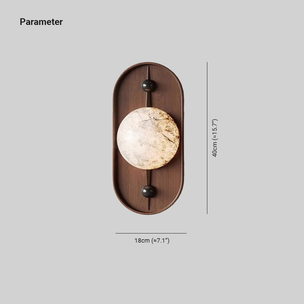 Driftwood Collection | Alabaster Wall Lamp with Unique Patterns | Elegant Wall Lighting for Bedrooms and Dining Rooms 4