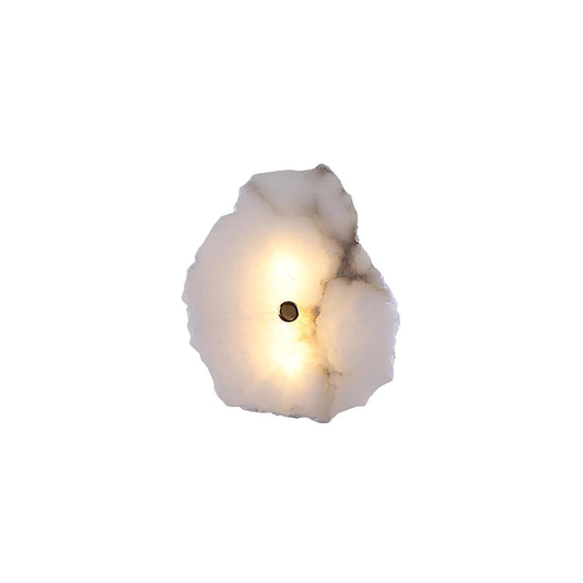 Elegant Alabaster Wall Lamp | Soft LED Sconce Light for Modern Interiors 0