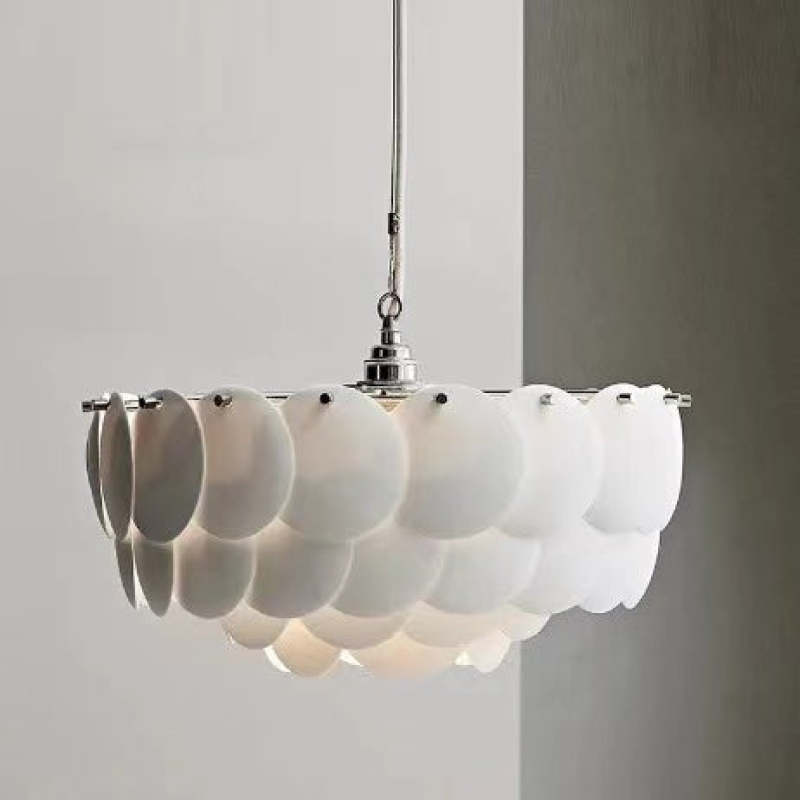 Elegant Art Deco Chandelier Light with Adjustable Height | Modern Ceramic & Metal Design for Stylish Spaces 6