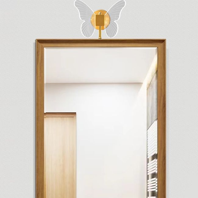 Elegant Butterfly Wall Lamp | Gold Finish with LED Lighting | Unique Design for Cozy Spaces 5