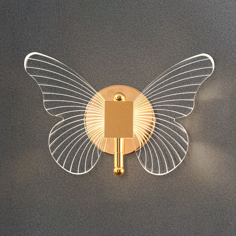 Elegant Butterfly Wall Lamp | Gold Finish with LED Lighting | Unique Design for Cozy Spaces 7