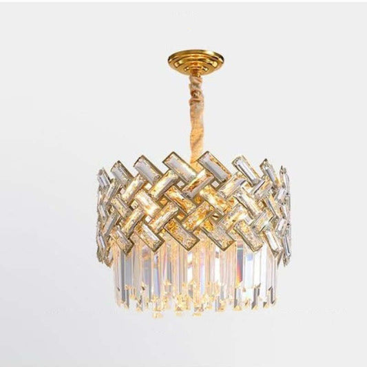 Elegant Crystal Chandelier Light with 12 LED Bulbs | Postmodern Design for Modern Bedrooms and Living Rooms 0