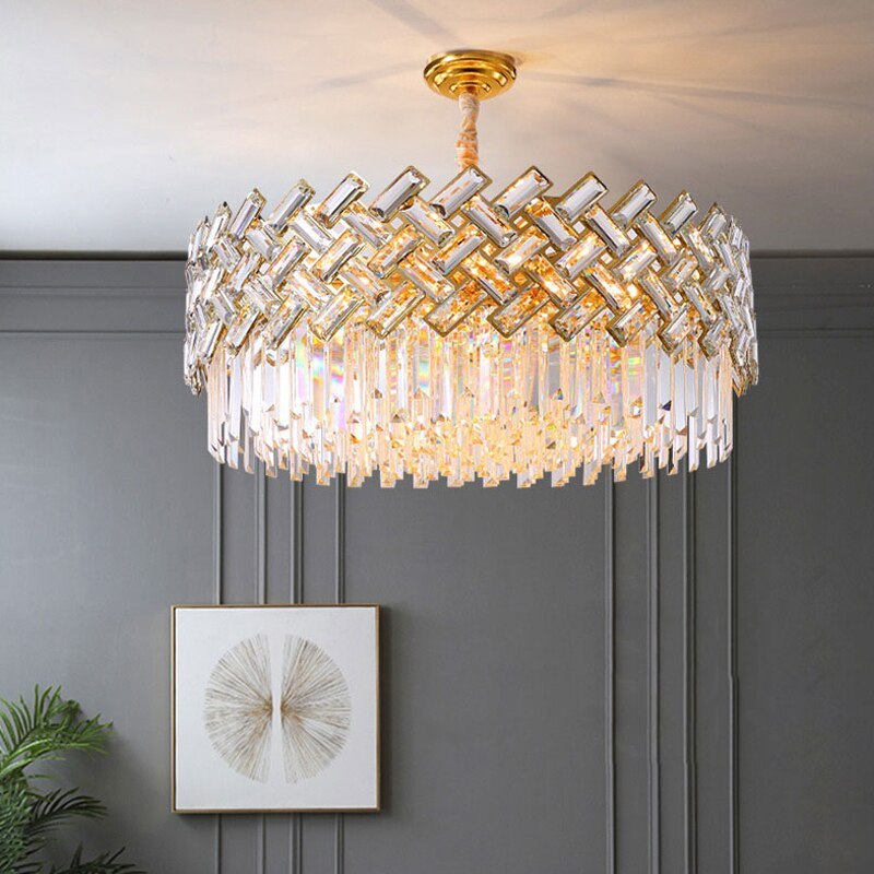 Elegant Crystal Chandelier Light with 12 LED Bulbs | Postmodern Design for Modern Bedrooms and Living Rooms 2