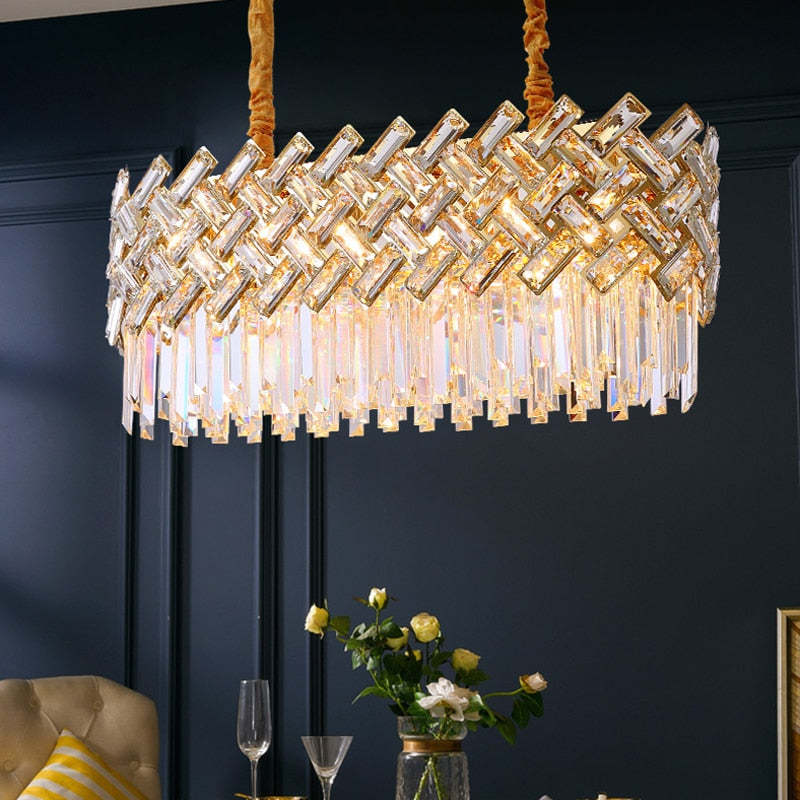 Elegant Crystal Chandelier Light with 12 LED Bulbs | Postmodern Design for Modern Bedrooms and Living Rooms 3