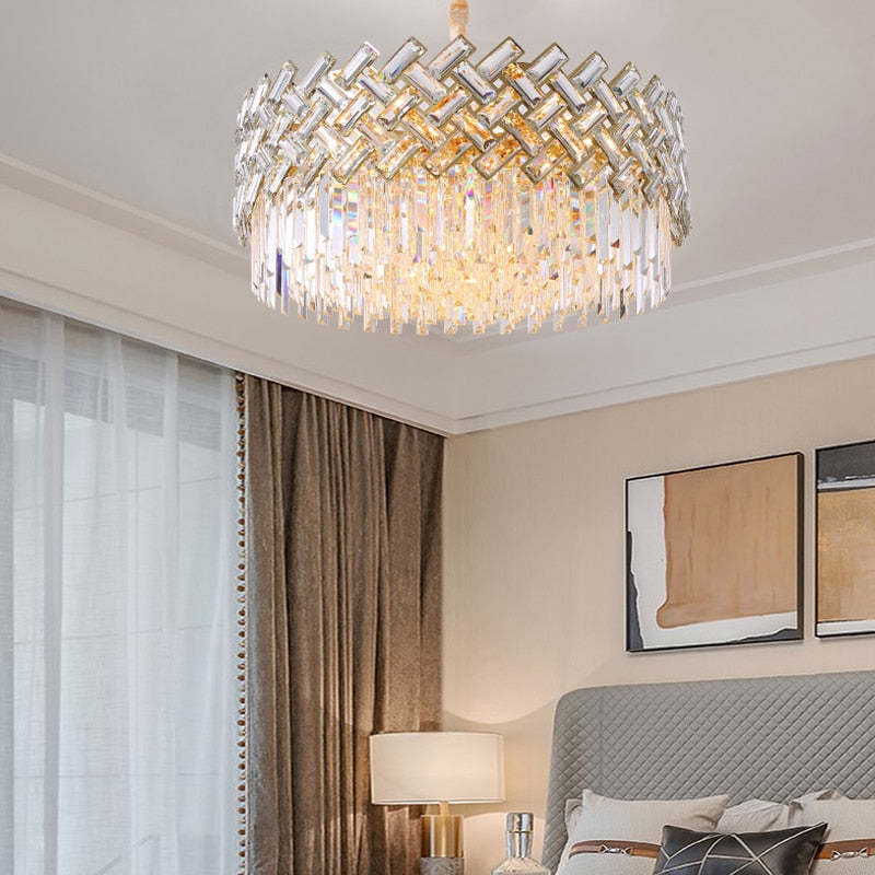 Elegant Crystal Chandelier Light with 12 LED Bulbs | Postmodern Design for Modern Bedrooms and Living Rooms 4