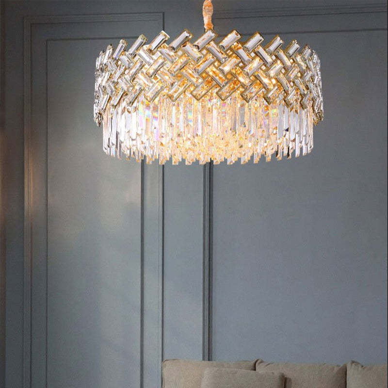 Elegant Crystal Chandelier Light with 12 LED Bulbs | Postmodern Design for Modern Bedrooms and Living Rooms 5