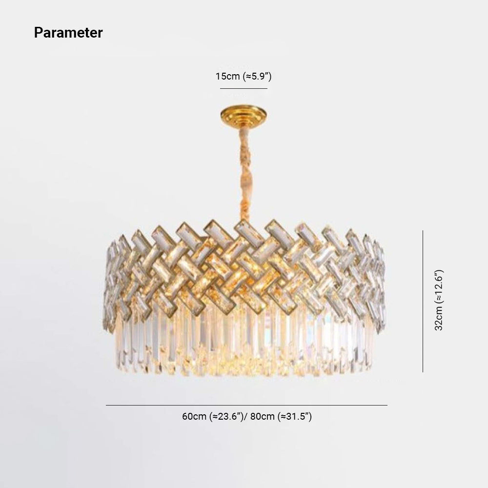 Elegant Crystal Chandelier Light with 12 LED Bulbs | Postmodern Design for Modern Bedrooms and Living Rooms 8