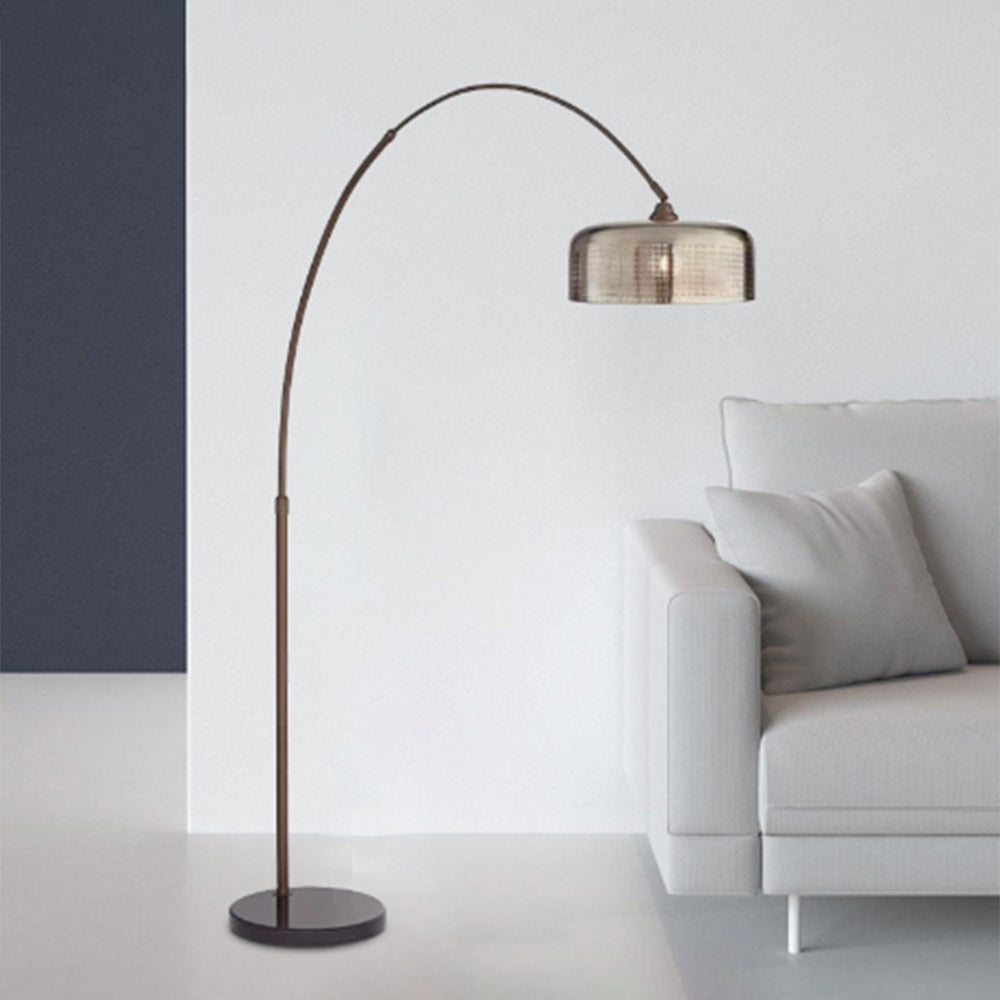 Elegant Curved Floor Lamp | Warm LED Light with Durable Metal Design | Cozy Illumination for Living Room 0