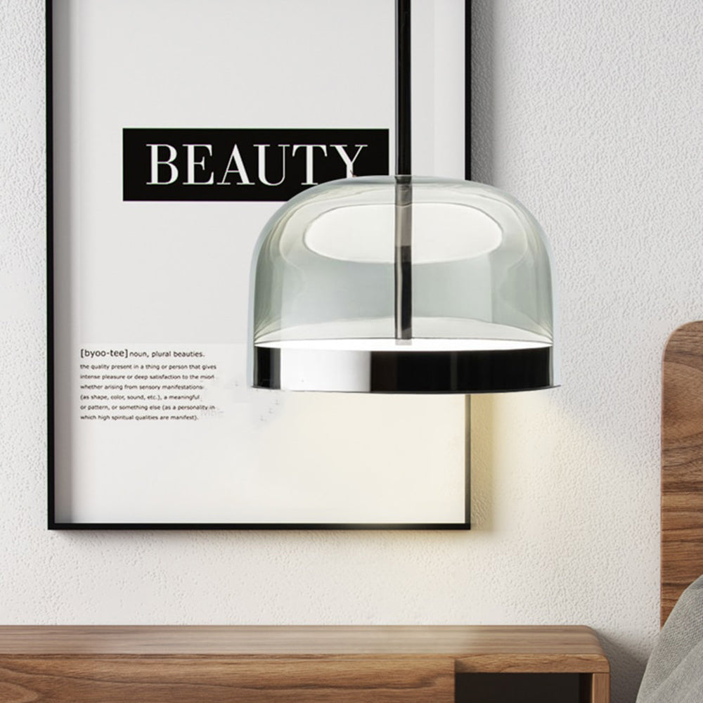 Elegant Glass Pendant Light Fixture with Adjustable Chain for Stylish Home Decor 8