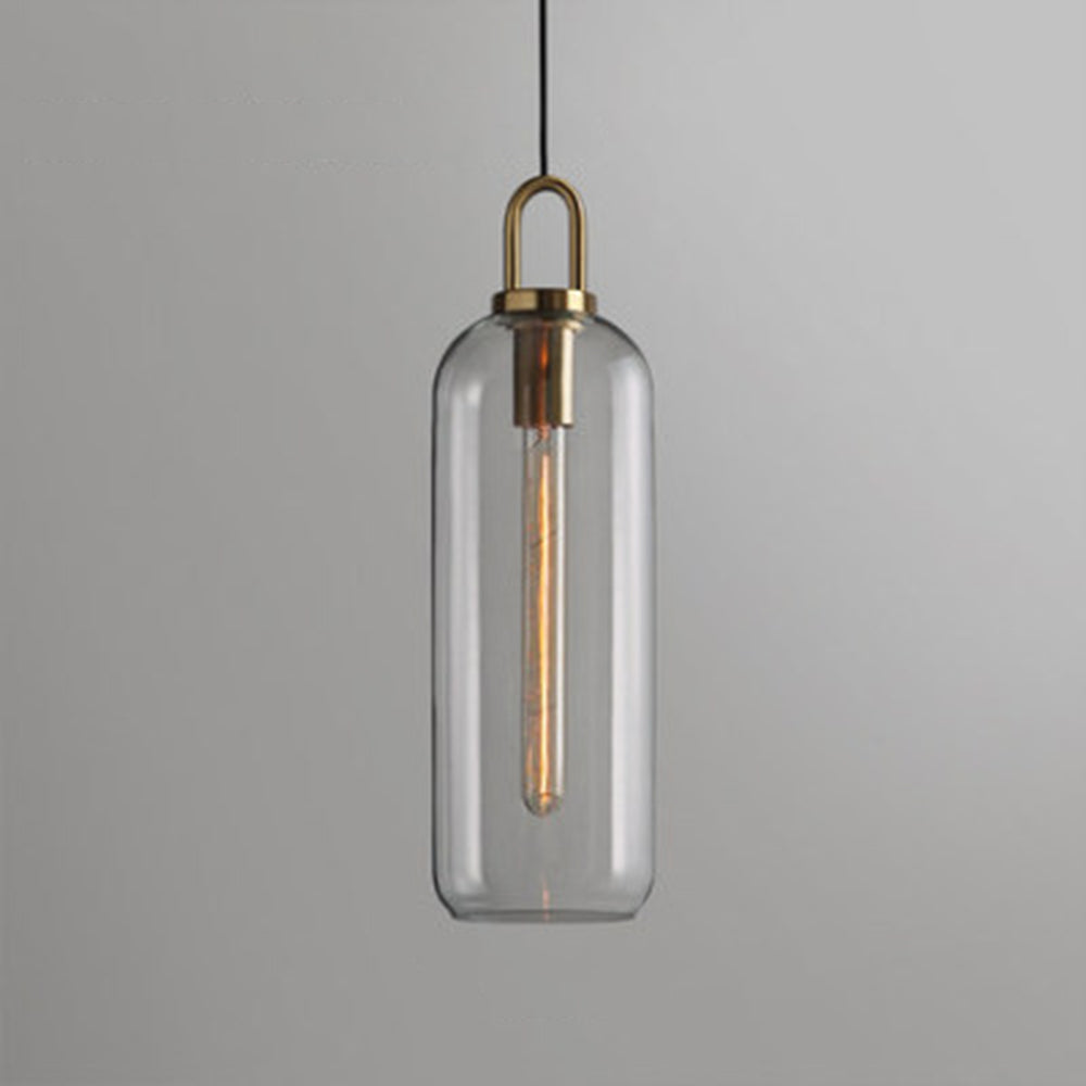 Elegant Glass Pendant Light | Stylish Cylinder Design with Adjustable Height | Perfect for Kitchen and Modern Spaces 7