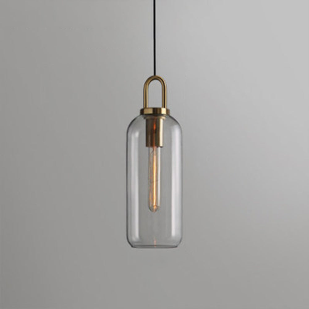 Elegant Glass Pendant Light | Stylish Cylinder Design with Adjustable Height | Perfect for Kitchen and Modern Spaces 8