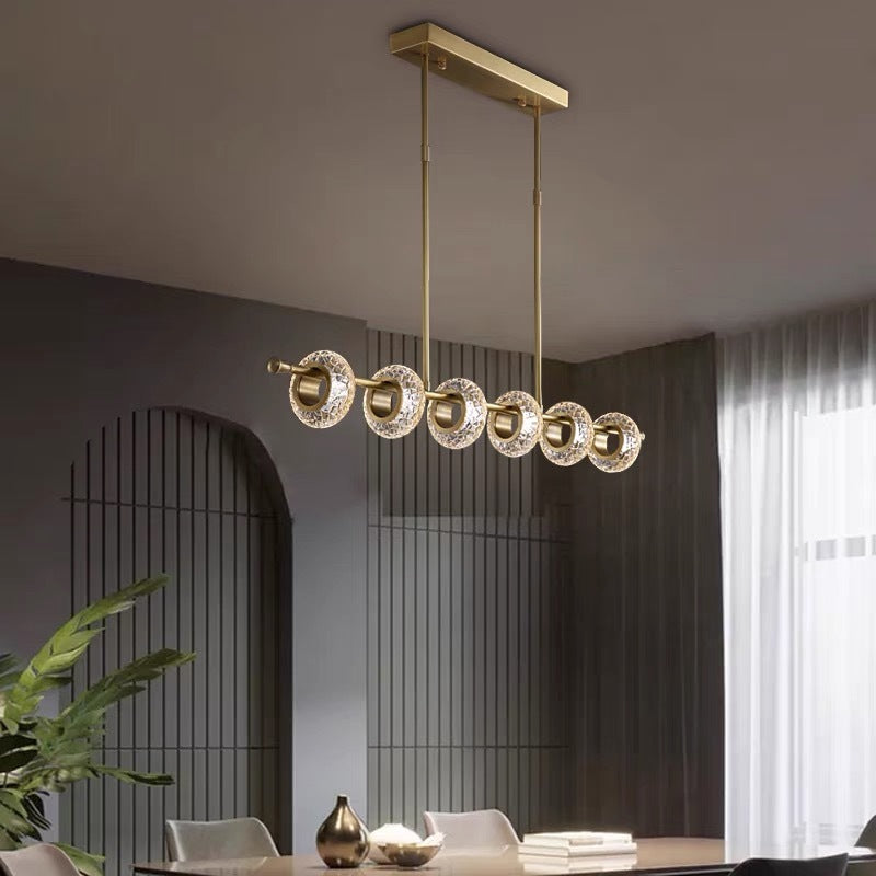 Elegant Glass Pendant Light with Unique Crackle Shade | Modern Kitchen Pendant Lighting for Soft, Inviting Atmosphere 3