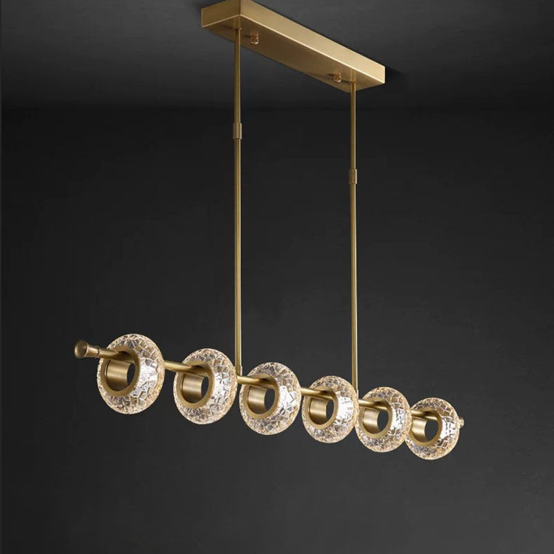 Elegant Glass Pendant Light with Unique Crackle Shade | Modern Kitchen Pendant Lighting for Soft, Inviting Atmosphere 5