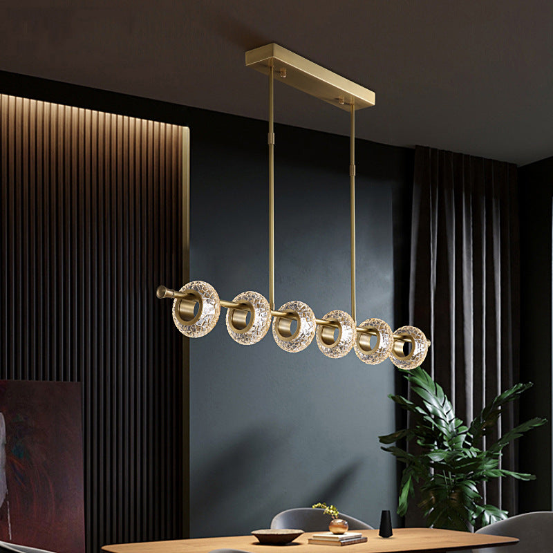 Elegant Glass Pendant Light with Unique Crackle Shade | Modern Kitchen Pendant Lighting for Soft, Inviting Atmosphere 7